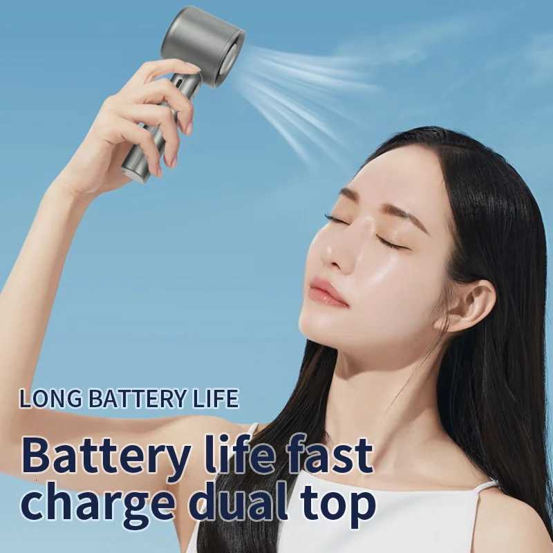 2025 New Portable Hand 120 Wind Speeds Mini Handheld USB Rechargeable Personal Highspeed Fans Electric Eyelash Fan R250725