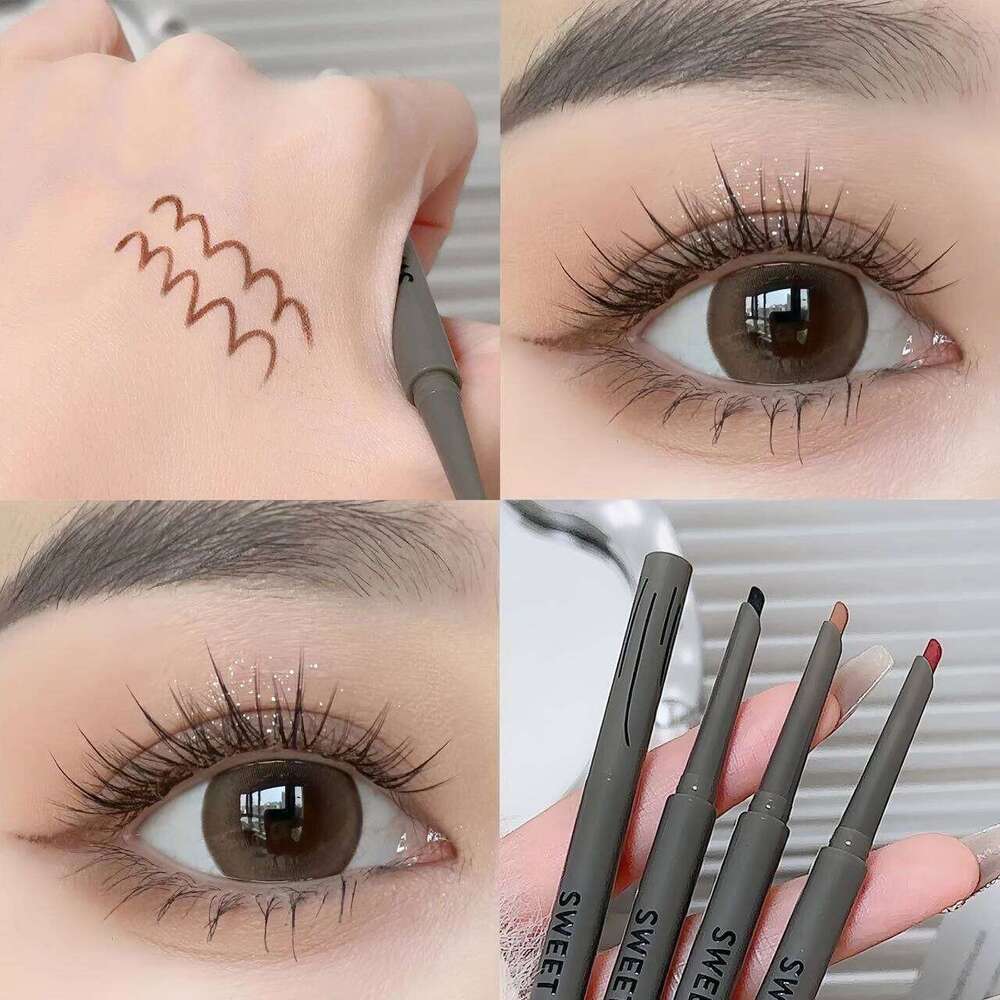 Matte Lying silkworm Eyeliner Gel Waterproof Not Blooming Quick Drying Liner Pencil Red Brown Eye Shadow Pen Makeup