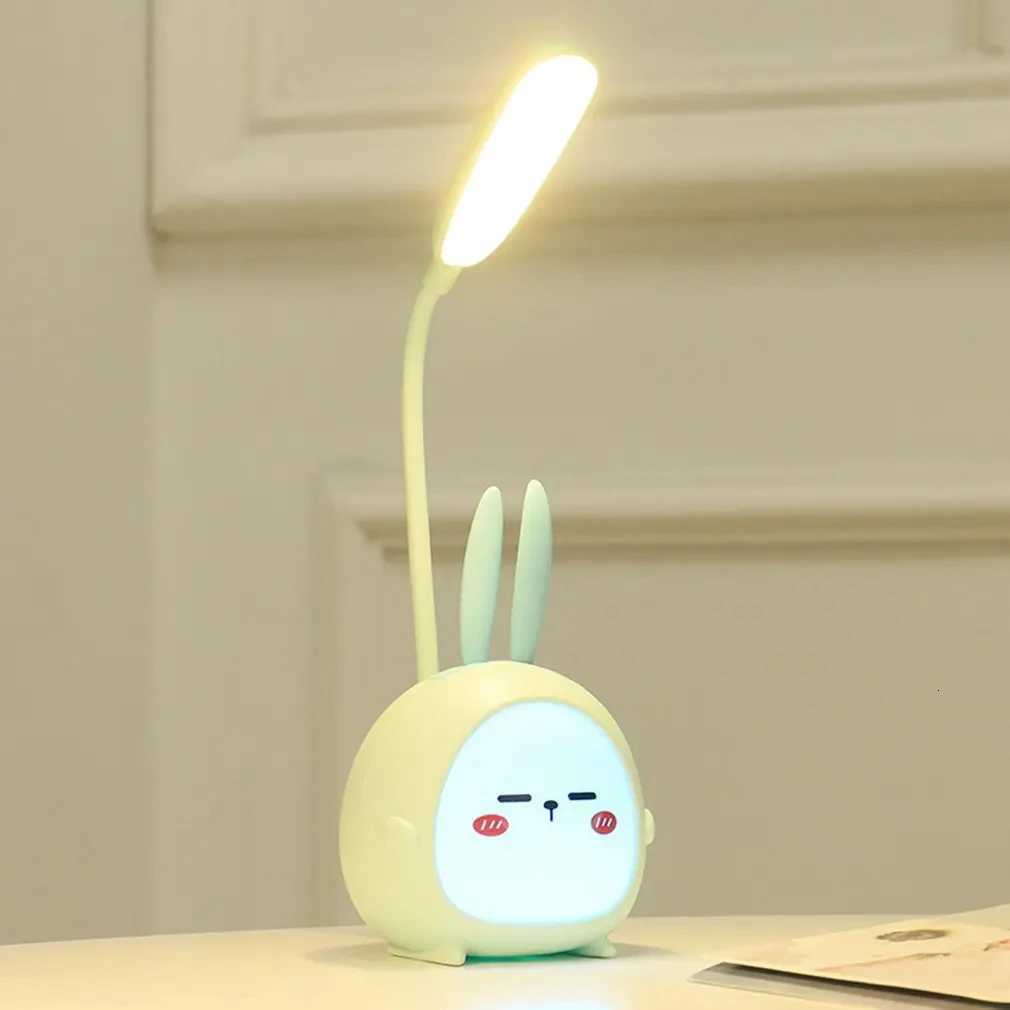 Portable LED Desk Lamp Foldable Light Cute Cartoon Desk Lamp USB Rechargeable LED Reading Light Eye Protective Colorful Night Light XJ250725