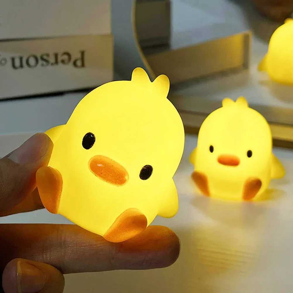 Animal Cartoon Duck Chicken LED for Soft Light Night Baby Children Kid Bedroom Decorative Lighting Home Decoration Moon Lamp XJ250725