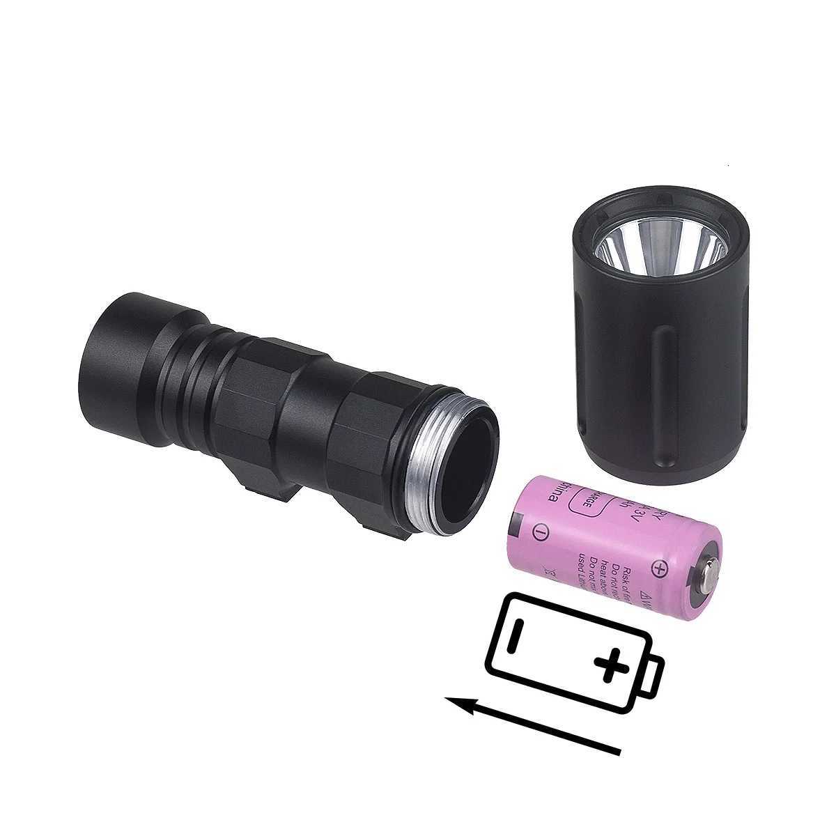 Tactical M-LOK 20mm Picatinny Rail Modlit PLH White LED Flashlight Weapon Scout Light Rifle Hunting Surefire QD Light Mount W250722