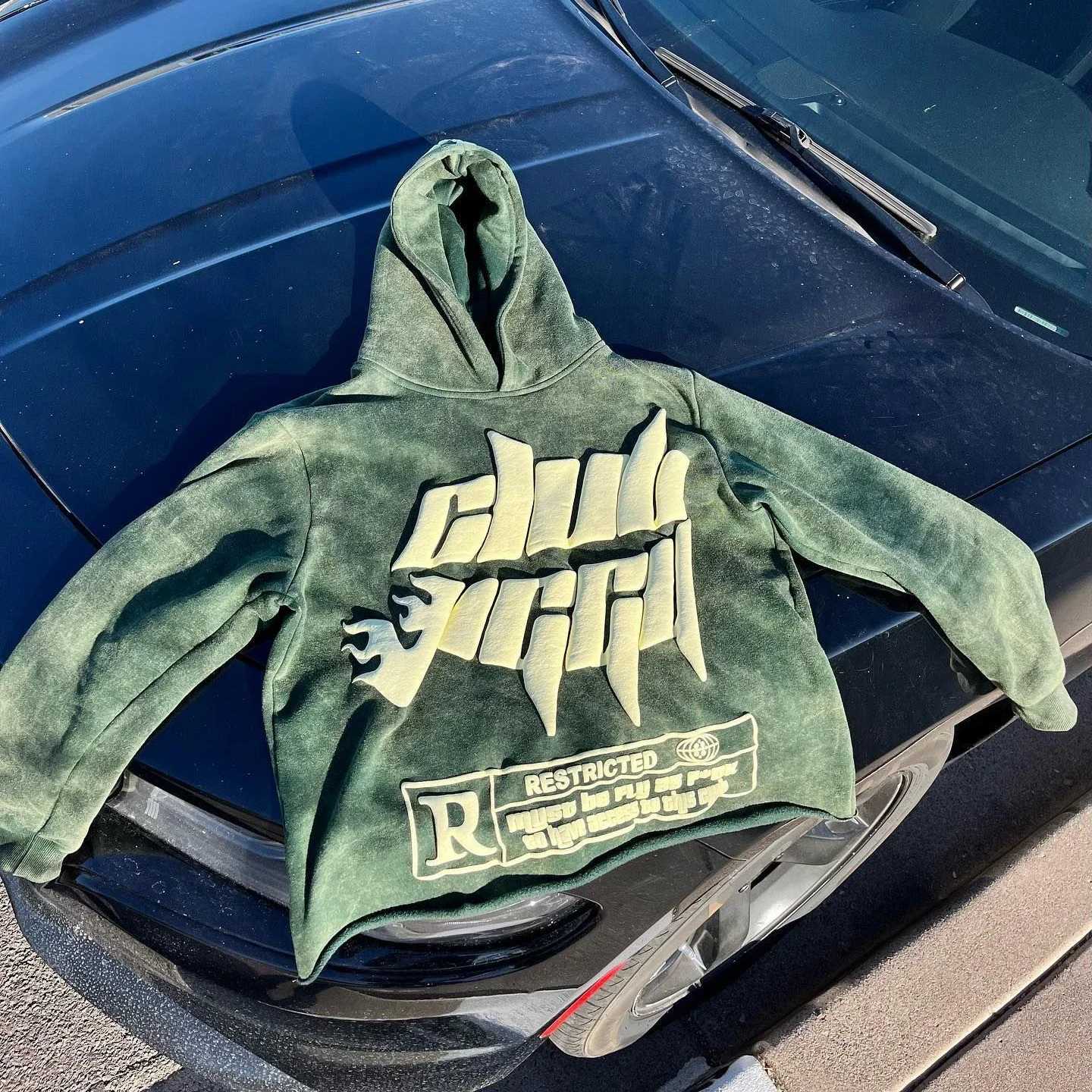 2K Hoodie Hip Hop Letter Graphic Print Oversized Hoodie Sweatshirt Mens Womens New Fashion Gothic Pullover Hoodie Clothes XJ250726 - view 3