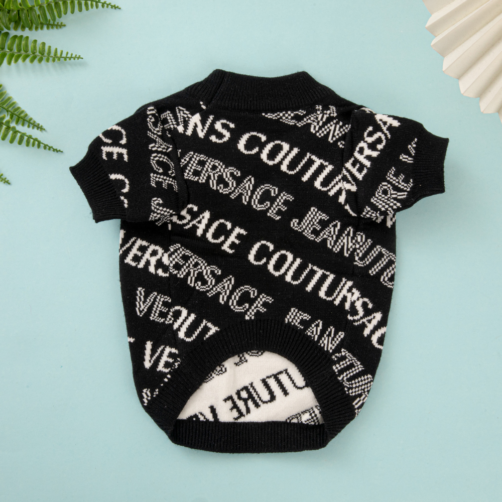 Designer Dog Sweaters for Small Dogs Winter Dog Clothes Chihuahua Yorkie Jacket Warm Pets Coat Knitted Solid Puppy Cat Sweater Kitten Turtleneck for Cold Weather 354