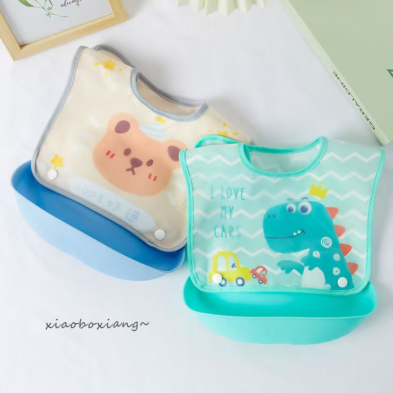 Waterproof Custom Baby Feeding Bib - Sleeveless Anti-Dirt Complementary Food Cover