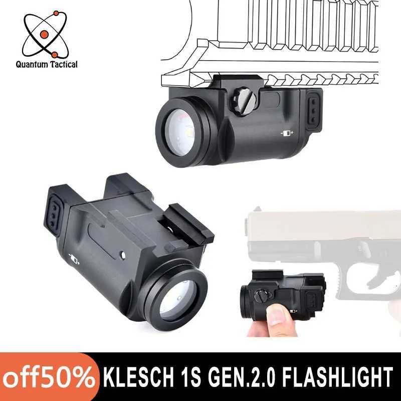 Tactical Zenit Klesch 1S GEN.2.0 Flashlight Airsoft Weapon Hanging LED Weapon Scout Light Pistol Hunting Lamp For Glock 17 19 W250722