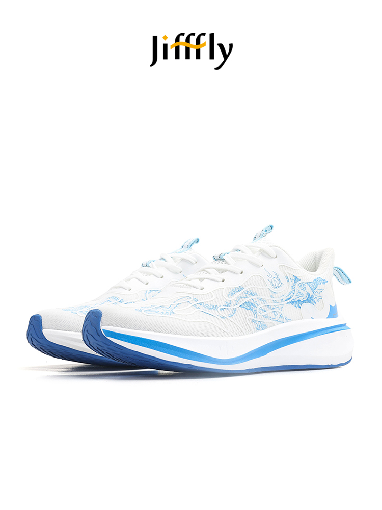 Jifffly Men's Running 2025 Summer New Mesh Breathable Anti-Slip Shock-Absorbing Lightweight Softle Sports Shoes