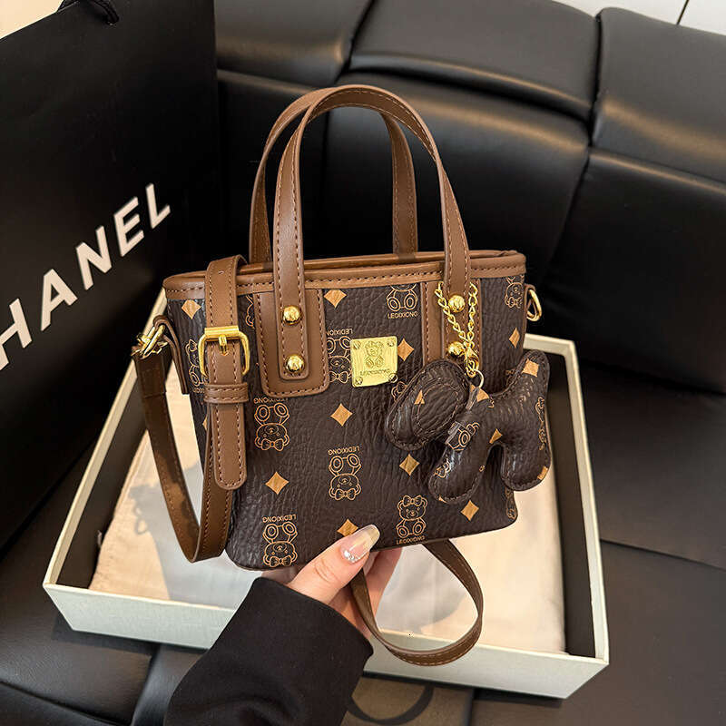 Trendy Handbags 2025 New Y2K Fashion Versatile Shoulder Women's Printed Bucket Crossbody Bags