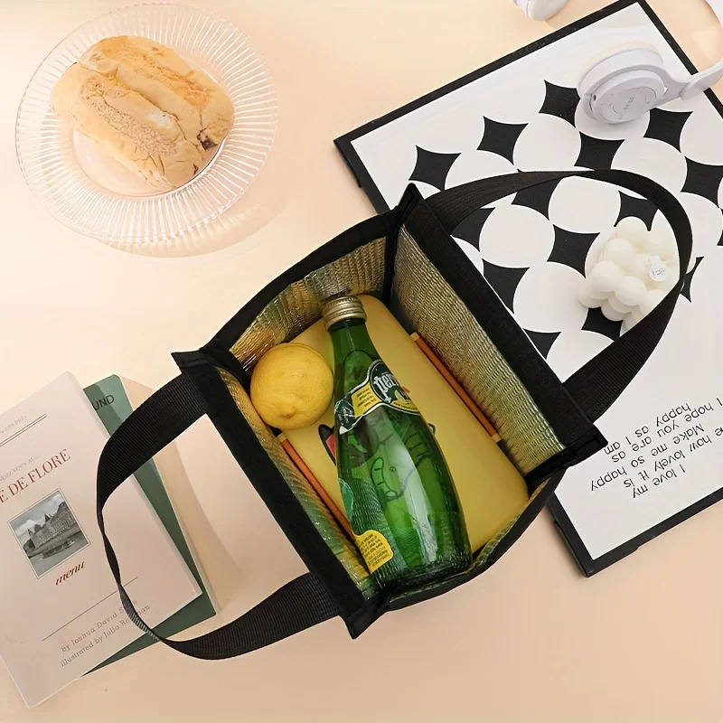 Portable lunch bag waterproof insulation box bento bag dinner insulation bag large capacity insulation and refrigeration 250723