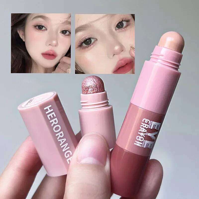 4 In 1 Eyeshadow Pencil Kit Veet Matte Pigment Shimmer Highlight Makeup Combination Pink Brown Mini Eye Shadow Pen Cosmetic X250726