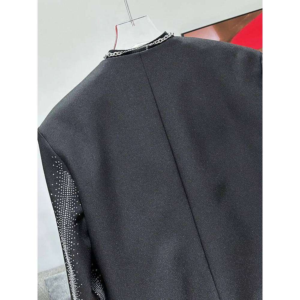 2024 Autumn Trendy Fashion Casual Versatile Design Jacket New Shining Hot Dia Men's Long Sleeve Jackets Male Loose Coats
