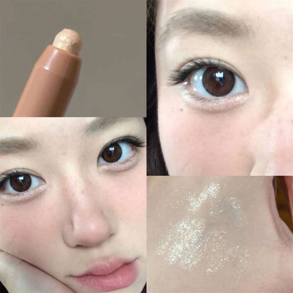 Mocha Brown 3D Shimmer Instant Brightener Pearlescent Glow Highlighter Stick Sparkling Eye Makeup Lasting Eyeshadow Pencil X250726