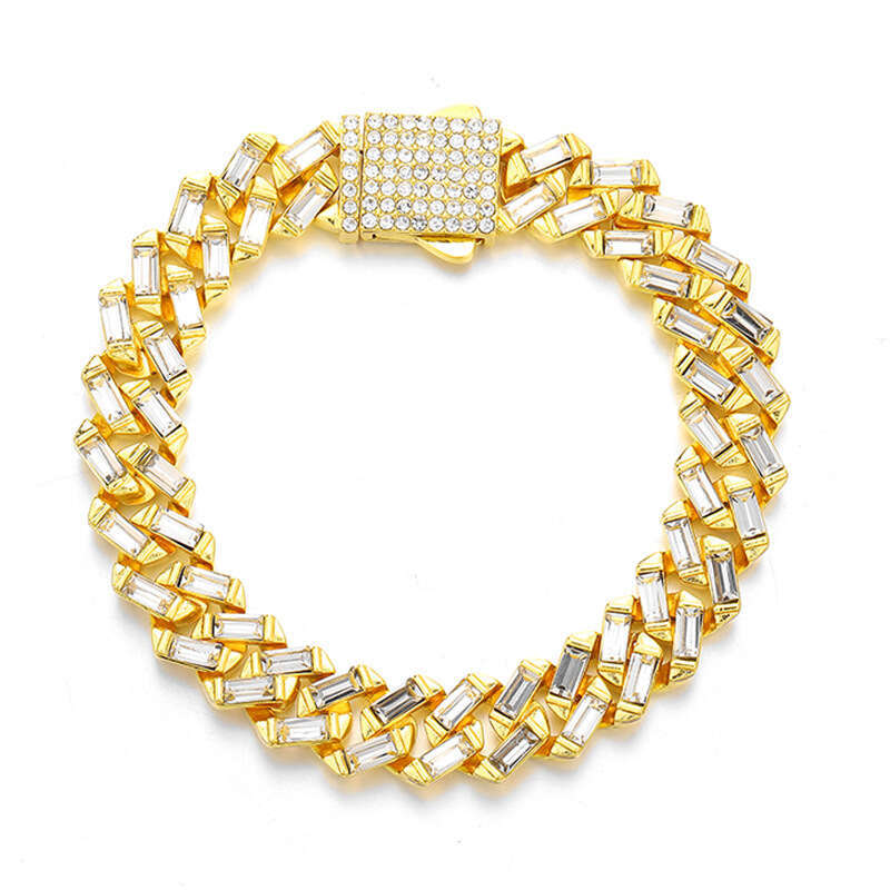 Trendy Cuban Chain Cool Street Rapper Full Dia Fashion Hip Hop Necklace