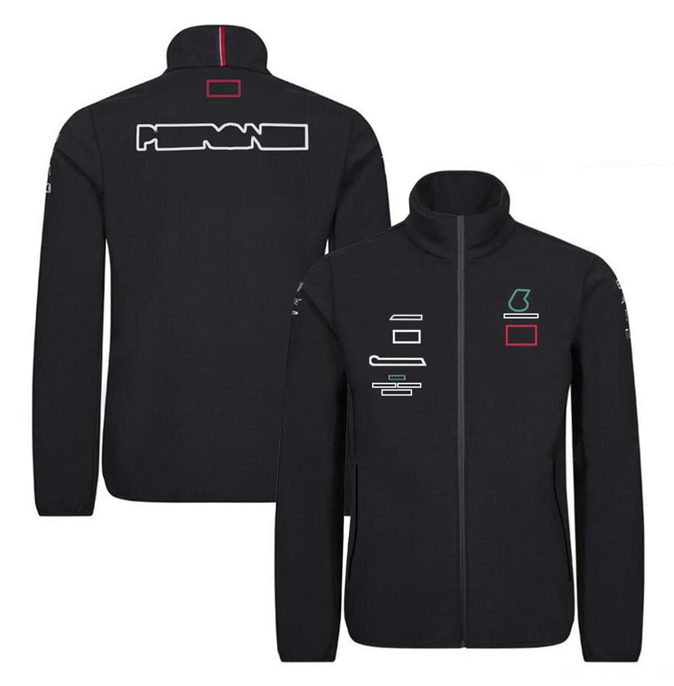 2025 F1 Team Full-length Zip Up Formula 1 Racing Men's Spring Autumn Fashion Driver Fans Windproof Jacket Warm Windbreaker