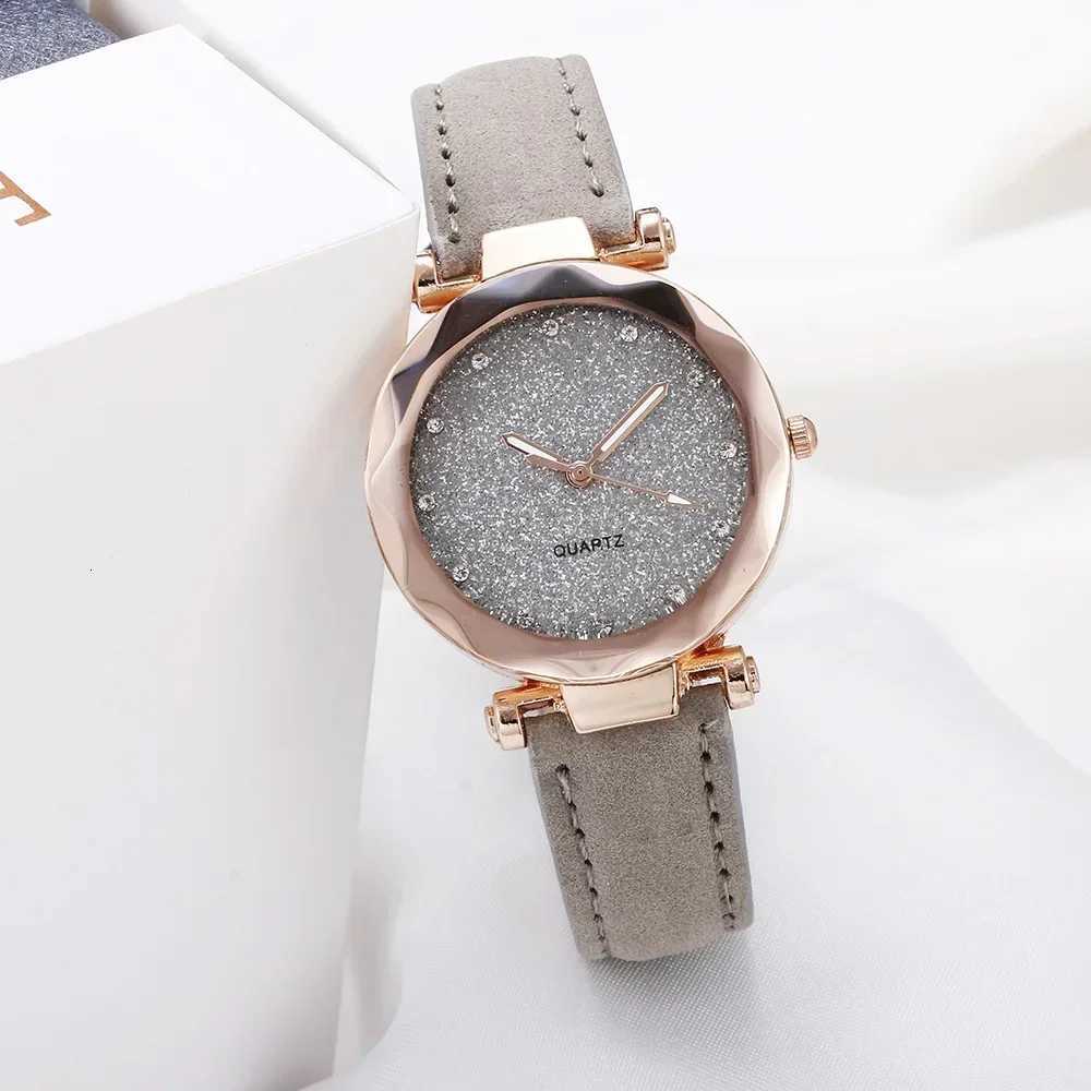 Watches for Women Ladies Watch Round Rhinestone Star Sky Leisure Fashion Trend Frosted Belt Vintage Quartz Wristwatch X250726