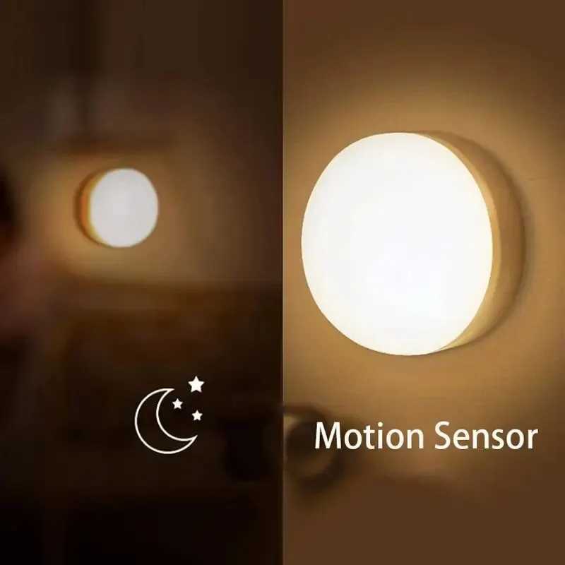 LED Night Light Smart Human Body Sensor Magnetic Suction Wireless-Use No Video Flicker Night Lamp for Closet Stair Bed XJ250725