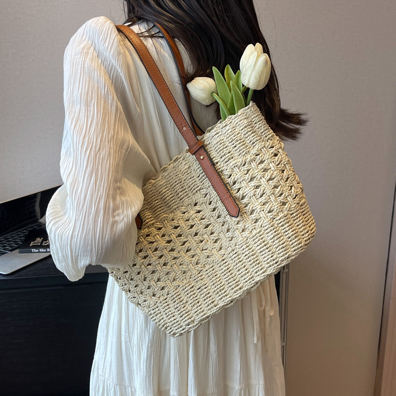 Luxury Brand Designer Bag Women's Handbag Shopping Bag Woven Bag New Ethnic Style Straw Bag Casual Luxury bag Large Capacity Shoulder Tote Bag