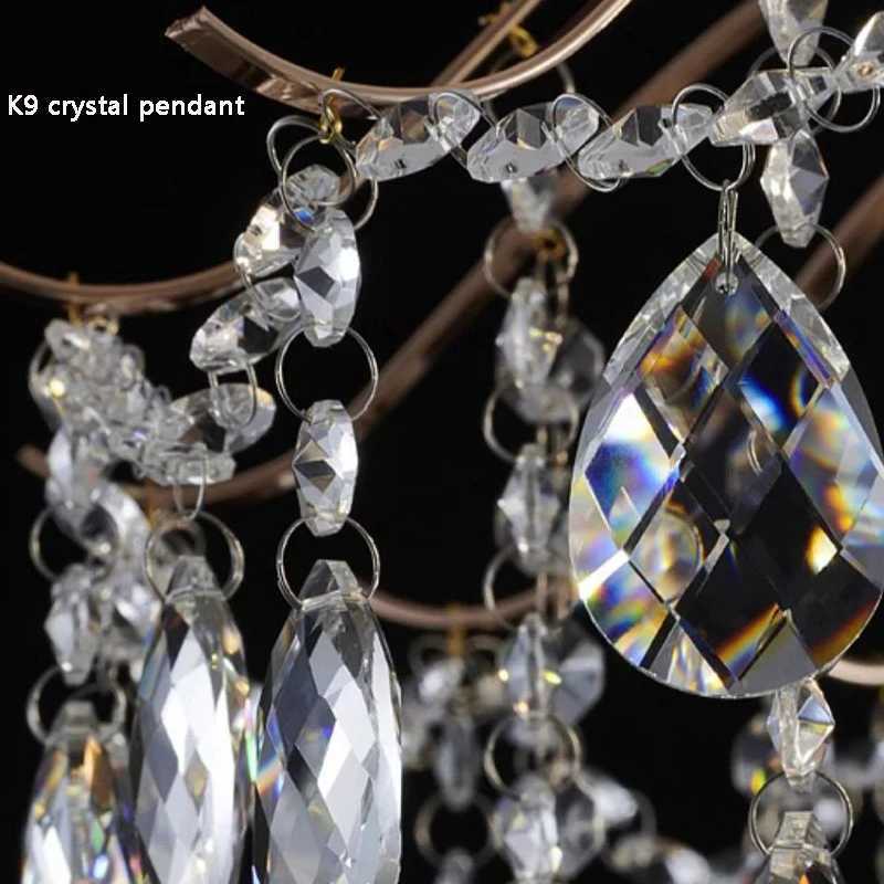 Modern Crystal LED Lights Chandelier For Living Room Decor Bedroom Ceiling Lamp Hanging Light Fixture Home Decoration Luxury XJ250725