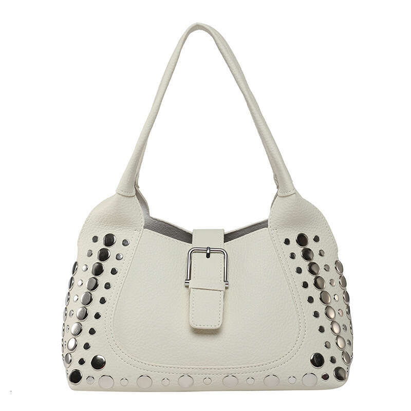 2025 New Y2K Style Women's with Rivets, Underarm Bag, Elegant Niche Large Capacity Commuter Shoulder Bag