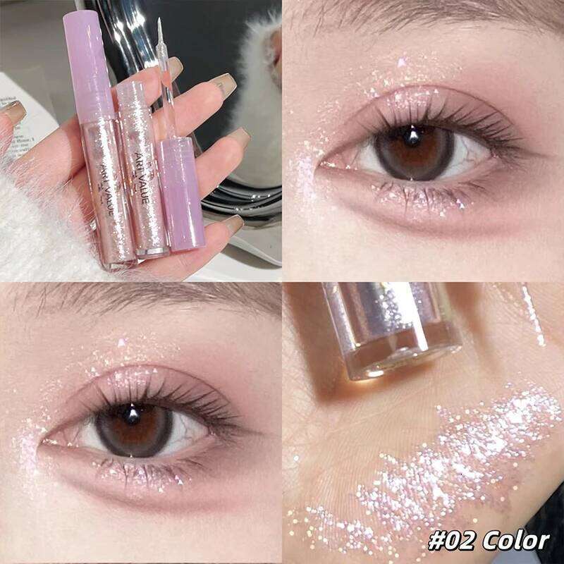 Liquid Eyeshadow Set Waterproof Long Lasting Pearlescent Shimmer Pearl Sparkle Glitter Eye Shadow Silkworm Korean Cosmetics X250726
