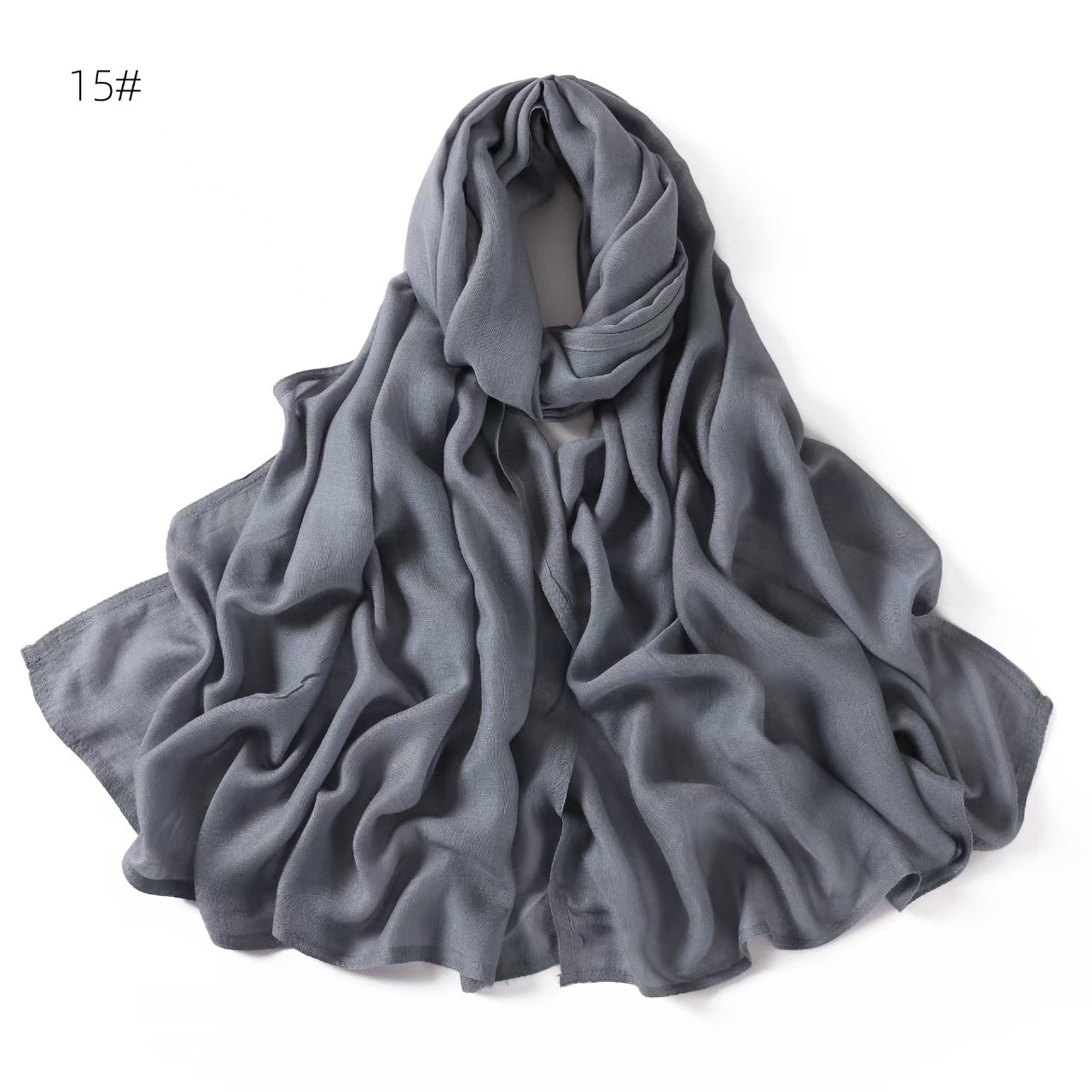 T1322 soft wide-edge thin modal monochrome rayon breathable shawl scarf
