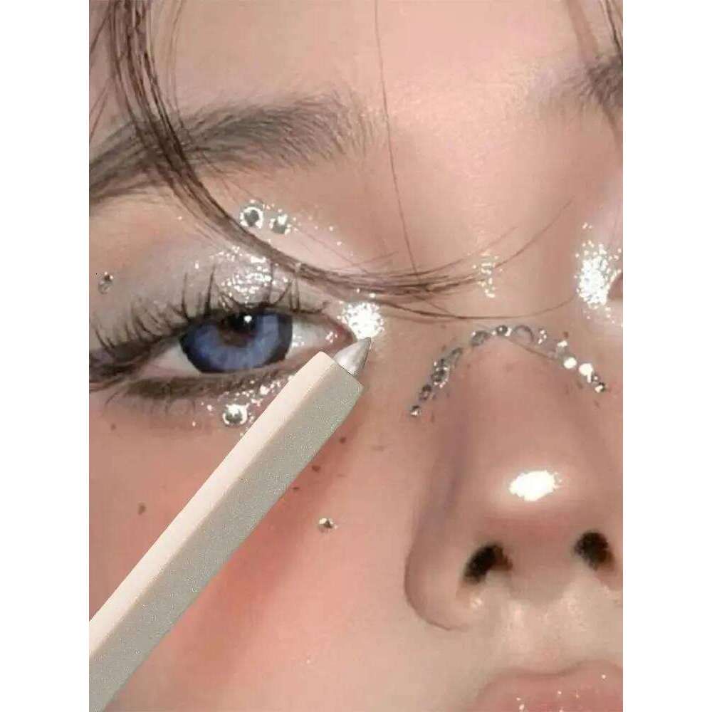 White Highlighter Pearly Glitter Matte Brightening Stick, Contour Eyeliner Aegyo Sal Pen, Eye Highlight Pencil X250726