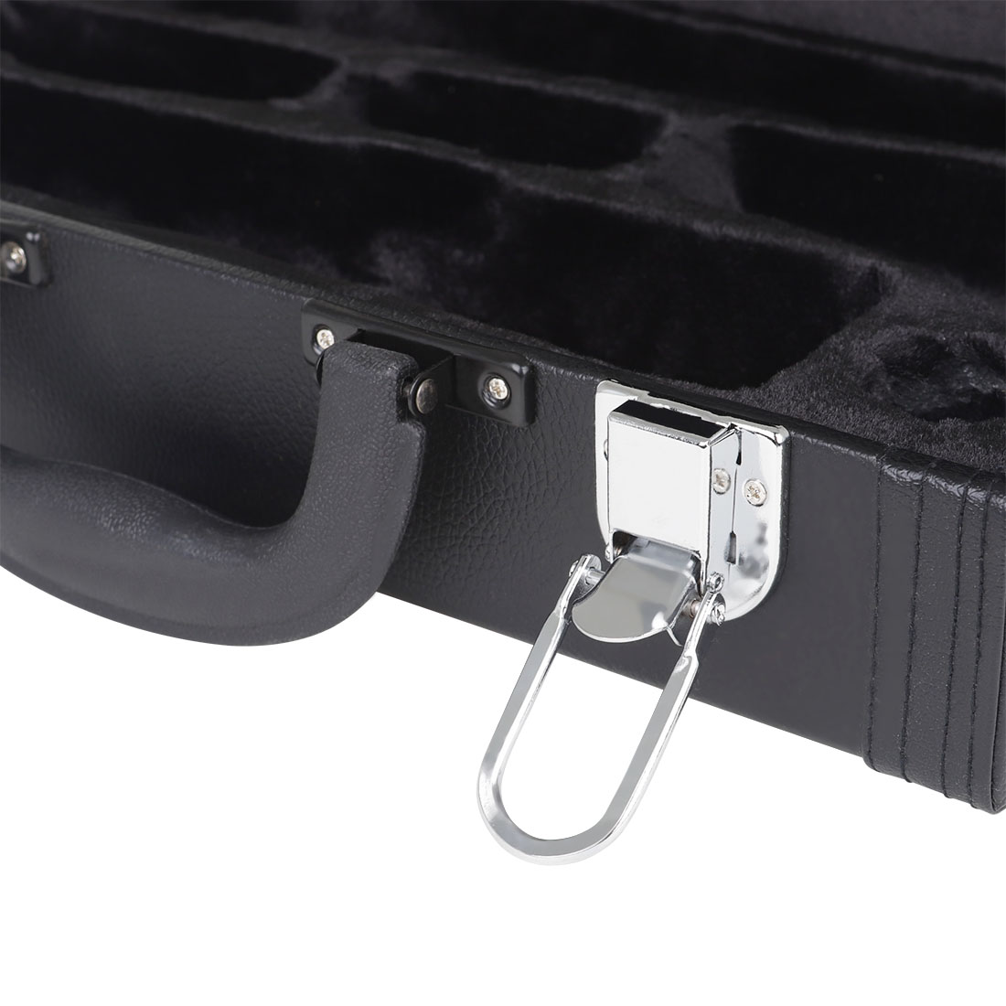 IN-125 Wholesale Musical Instruments Accessories Box Sales High Quality Black Leather Portable Bag Hard Clarinet case