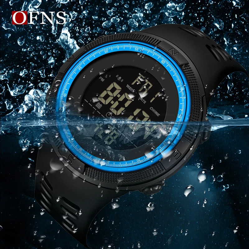 50M Waterproof Military Display Clock Mens Sports Watch LED Digital Fashion Electronic Wristwatch 250724