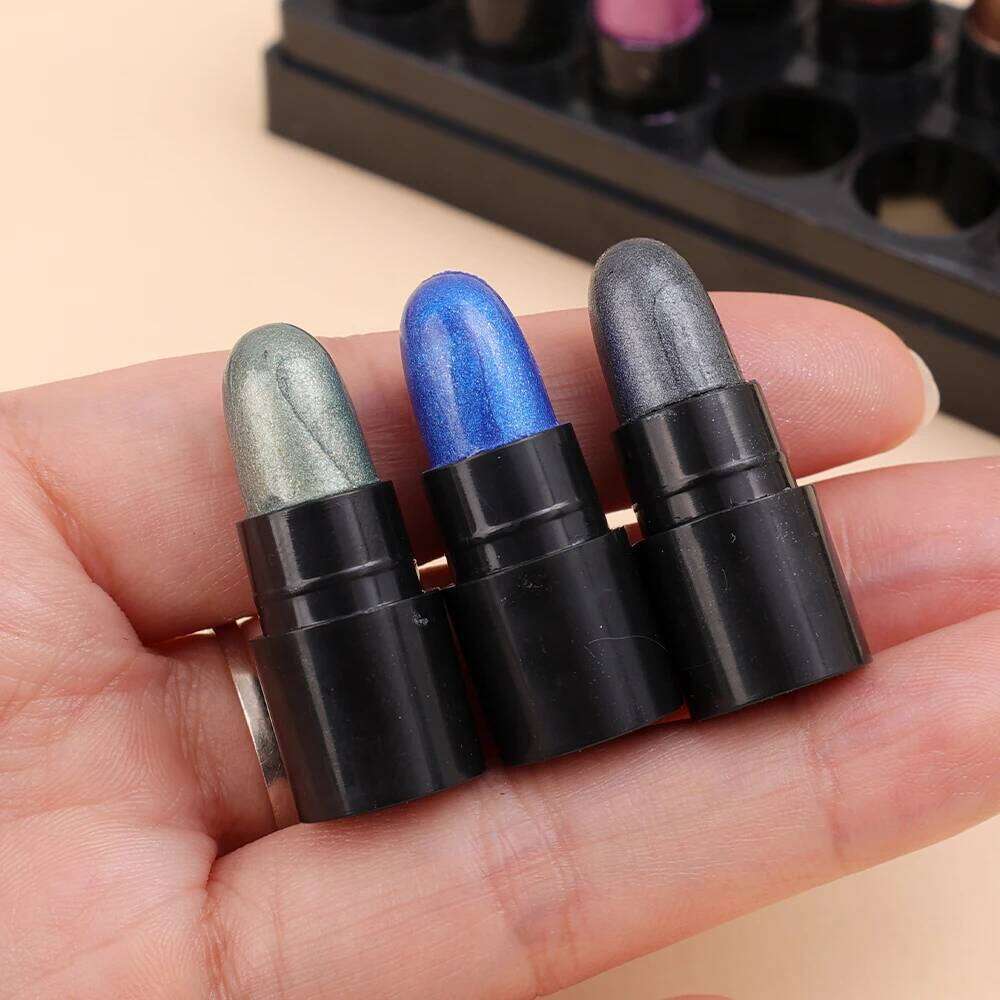 Eyeshadow Pencil Set 12 Colors Waterproof Long Lasting Glitter Shimmer Eye Shadow Pen Highlighter Matte Stick Eyes Makeup Tools X2507