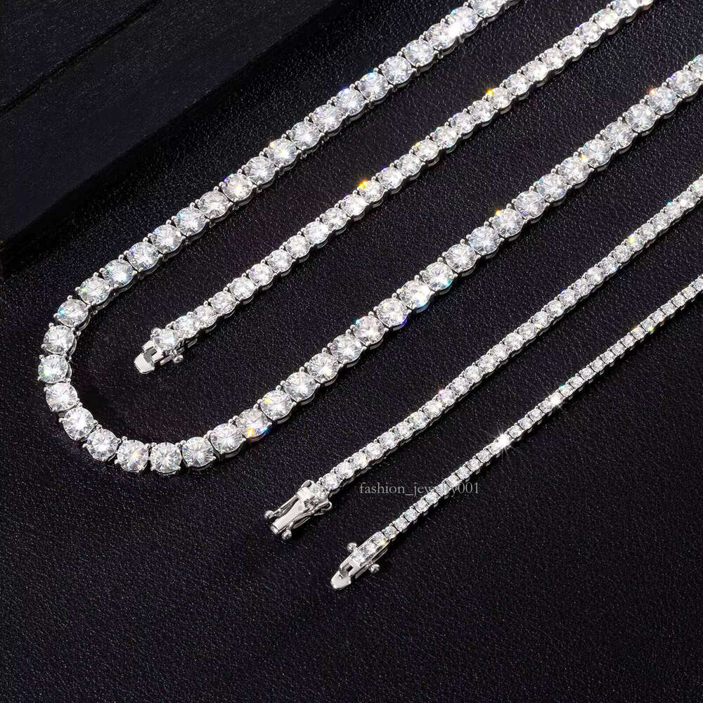 Sparkling Pyrite Necklace 14K/ Gold Plated Wedding Jewelry for Men and Women Pure Sier Tennis Chain