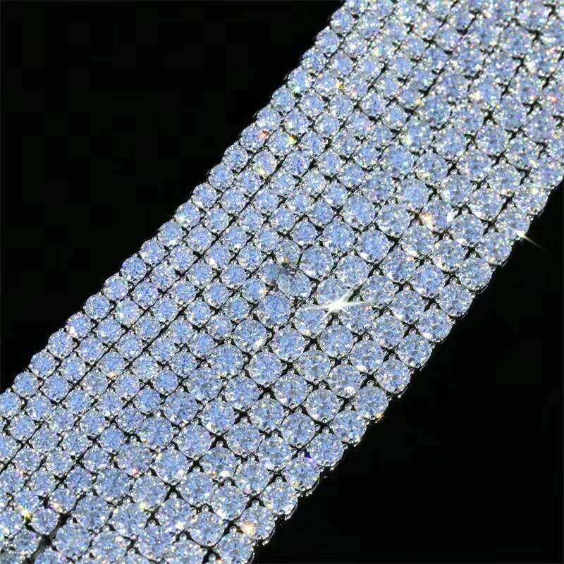 VVS Silicon Stone Chain Iced Out Women Boutique Jewelry Tennis Necklace Hiphop 3mm Bracelet