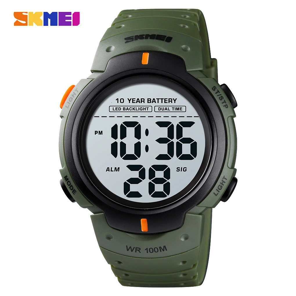 1560 Sports Digital Wristwatches for Men Waterproof Stopwatch Electronics Mens Watch with Backlight Alarm Reloj Masculino 1251 250724