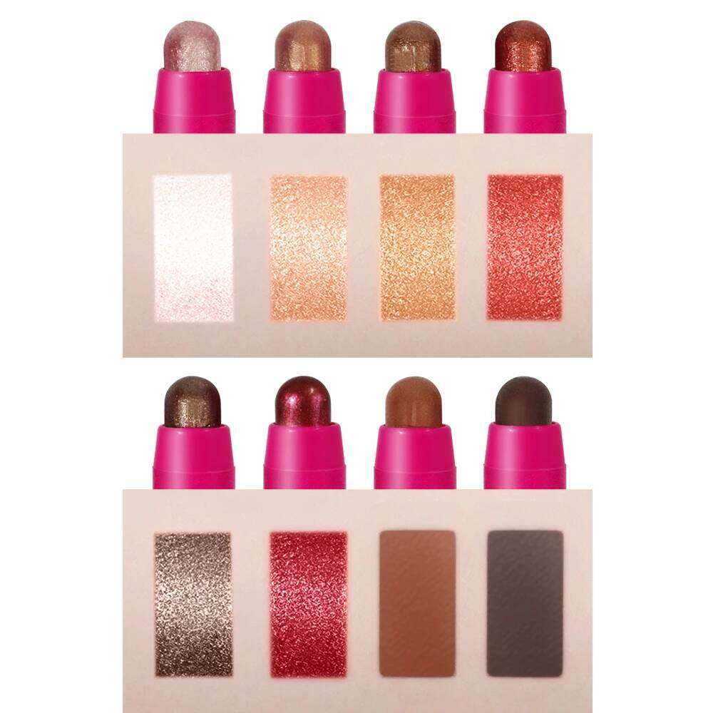 FEEL 3PCS Cream Eyeshadow Stick Set, Matte and Shimmer Brightener Eye Pencil X250726