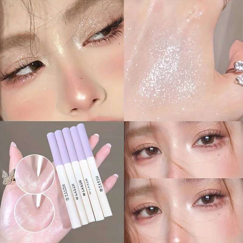 Matte eyeliner pencil, glitter metal eyeshadow stick, pearl dark bright red, suitable for sic festivals X250726