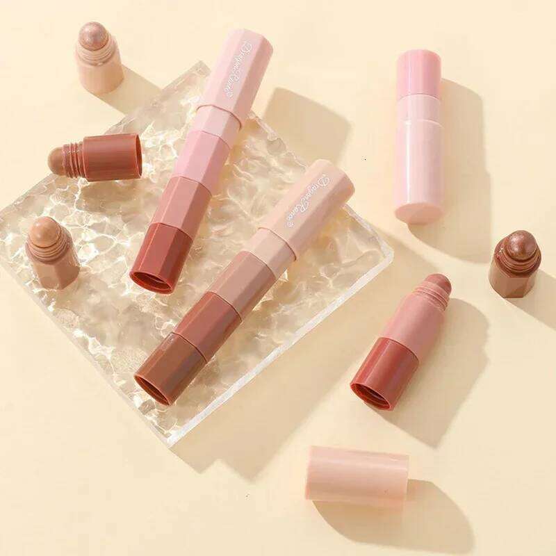 4 IN 1 Eyeshadow Stick Pearlescent Highlighter Lying Silkworm Pencil Eye Shadow Contour Pen Waterproof Glitter Matte Cosmetics X25072