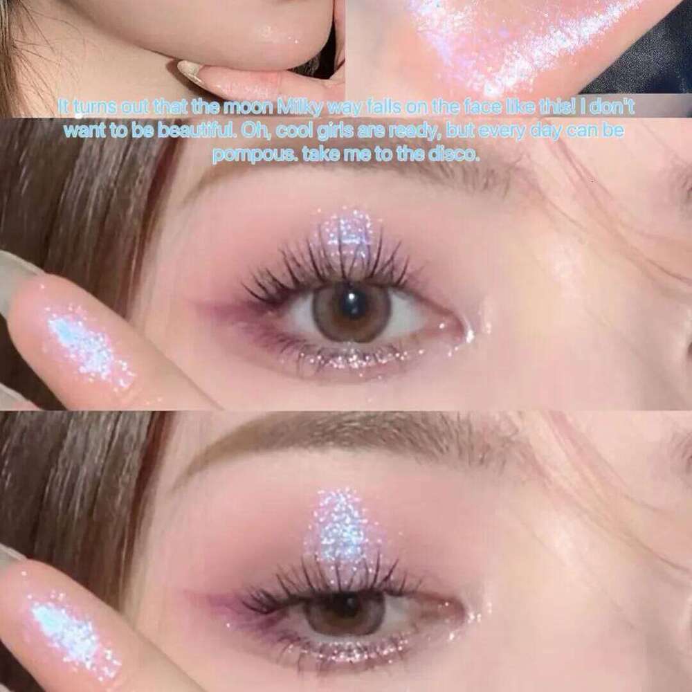 Starry Night Liquid Bear Bowling Glitter Mermaid Pearl Tears Waterproof Sweatproof Eyeshadow X250726