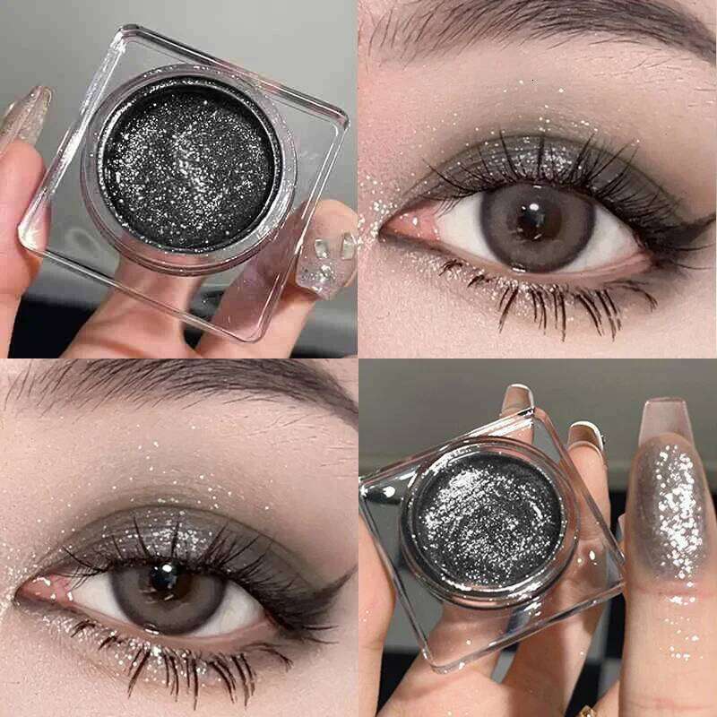 Monochrome ple yellow flash drill polarizing fine sequins highlight waterproof durable color eye shadow liquid X250726