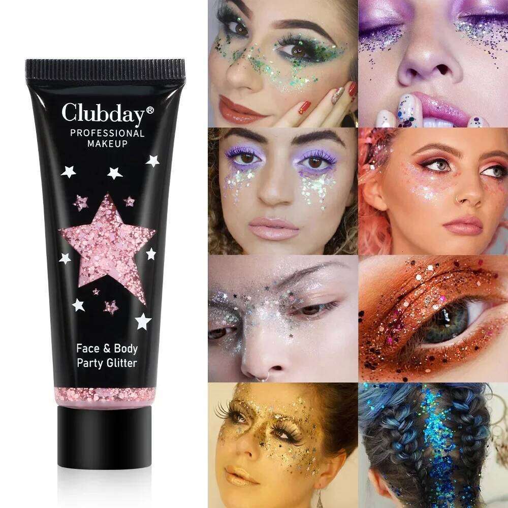 Liquid Glitter Gel Christmas Makeup Chameleon Sparkly Eyeshadow Hair Face Body Nail DIY Party ltifunctional Make Up X250726