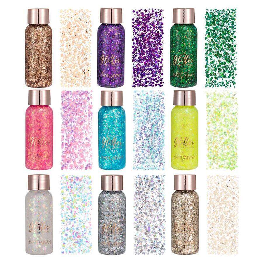 Liquid Eyeshadow Set Pearlescent Long Lasting Pearly Fine Sparkling Sequins Eye Shadow Face Body Highlighter Glitter Lotion X250726