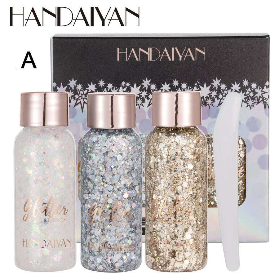 9 Color Set Liquid Fine Shimmer High Light Eyeshadow Stage Makeup Sequins Eye Shadow Face & Body Glitter Lotion X250726