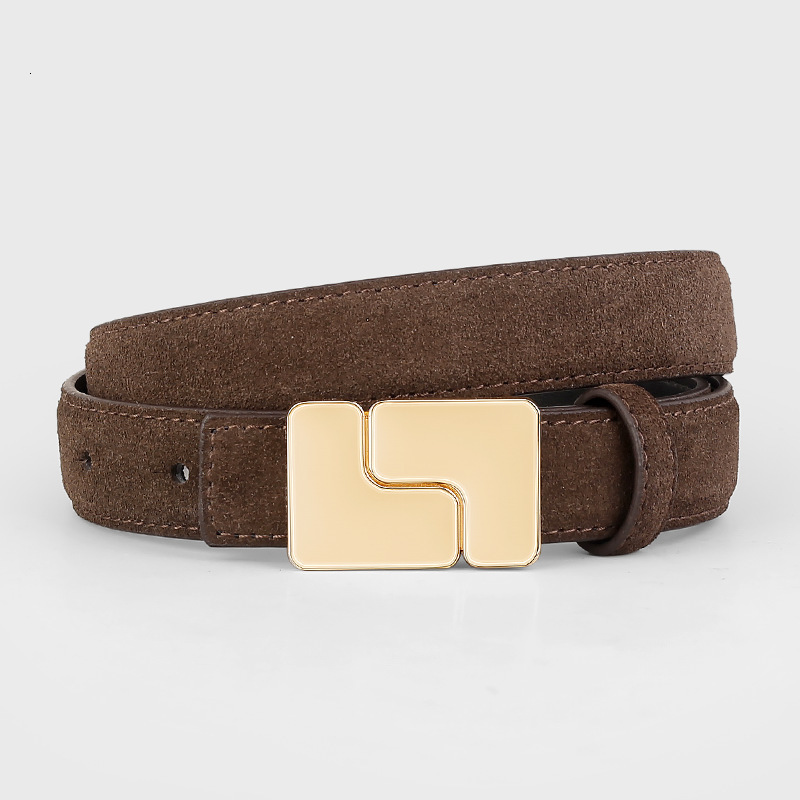 Free shipping designer belt New Suede Belt Jeans Belt for Women Simple Versatile Design Sense Workwear Belt Fashion Trend