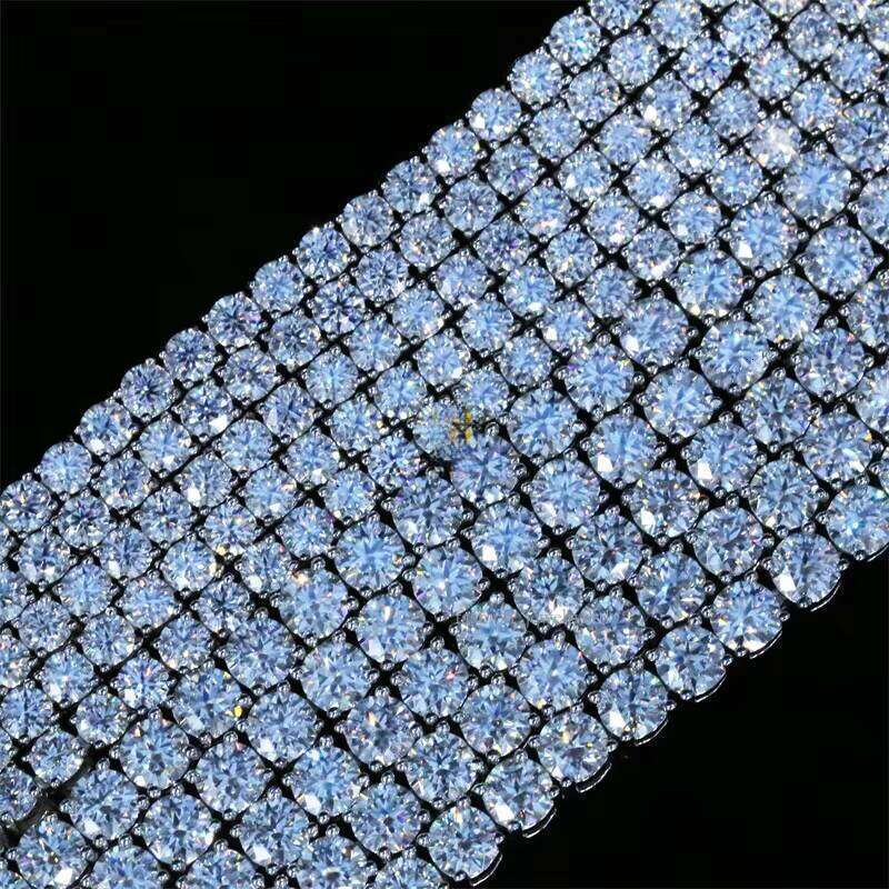 VVS Silicon Stone Chain Iced Out Women Boutique Jewelry Tennis Necklace Hiphop 3mm Bracelet