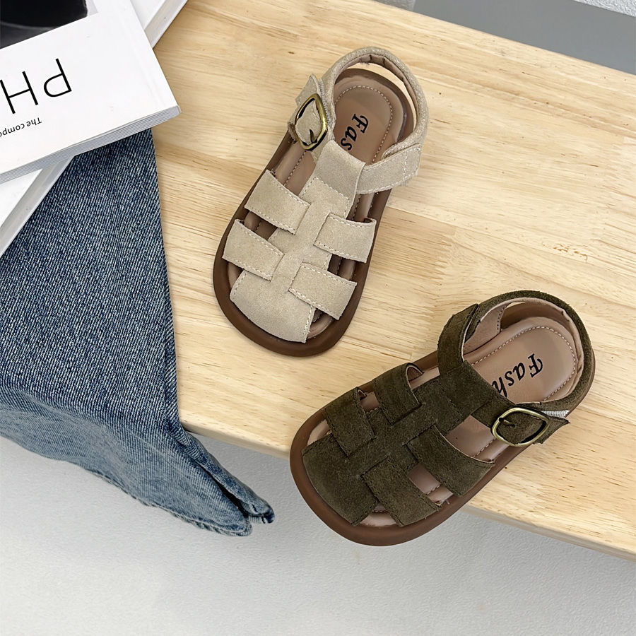 Designer Shoes Kid's Shoes 2025 Summer Kids' Gladiator Sandals - Unisex Children's Casual Closed-Toe Roman Shoes | Non-Slip Toddler & B