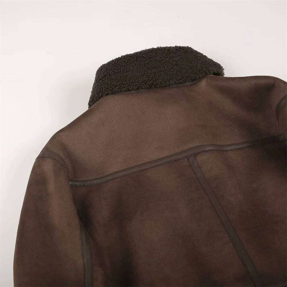 hoodie Women's Fur One Piece Fleece Splicing Double sided Long Sleeve Collar Winter New Zipper Warm Jacket jacket