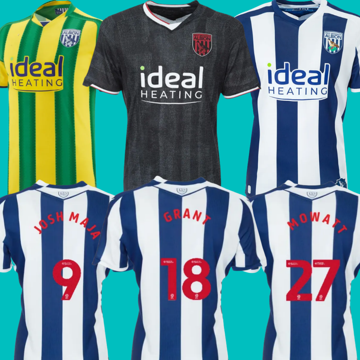 West 125TH Bromwich 25 26 SOCCER JERSEYS west brom 2025 2026 JOSH west bromwich football shirt 18 MOWATT JOHNSTON kids jersey football shirts wba kit