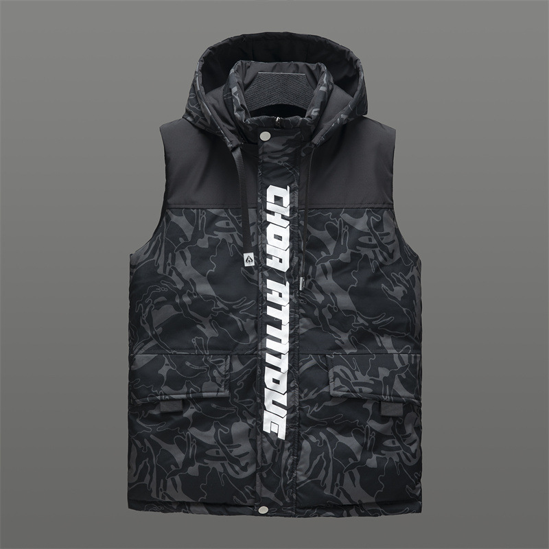 designerfree shipping Mens Vests Mens new warm hooded cotton camisole vest in vest for winter men's clothing