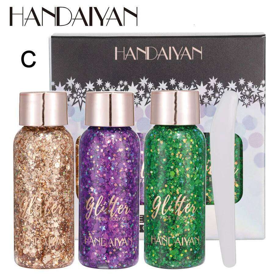 9 Color Set Liquid Fine Shimmer High Light Eyeshadow Stage Makeup Sequins Eye Shadow Face & Body Glitter Lotion X250726