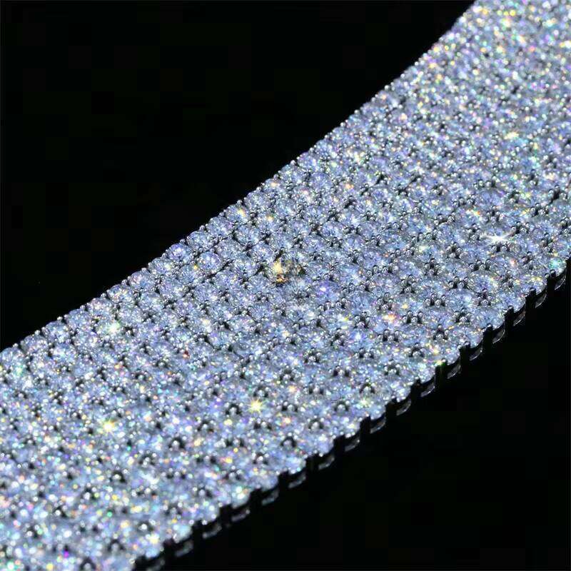 VVS Silicon Stone Chain Iced Out Women Boutique Jewelry Tennis Necklace Hiphop 3mm Bracelet