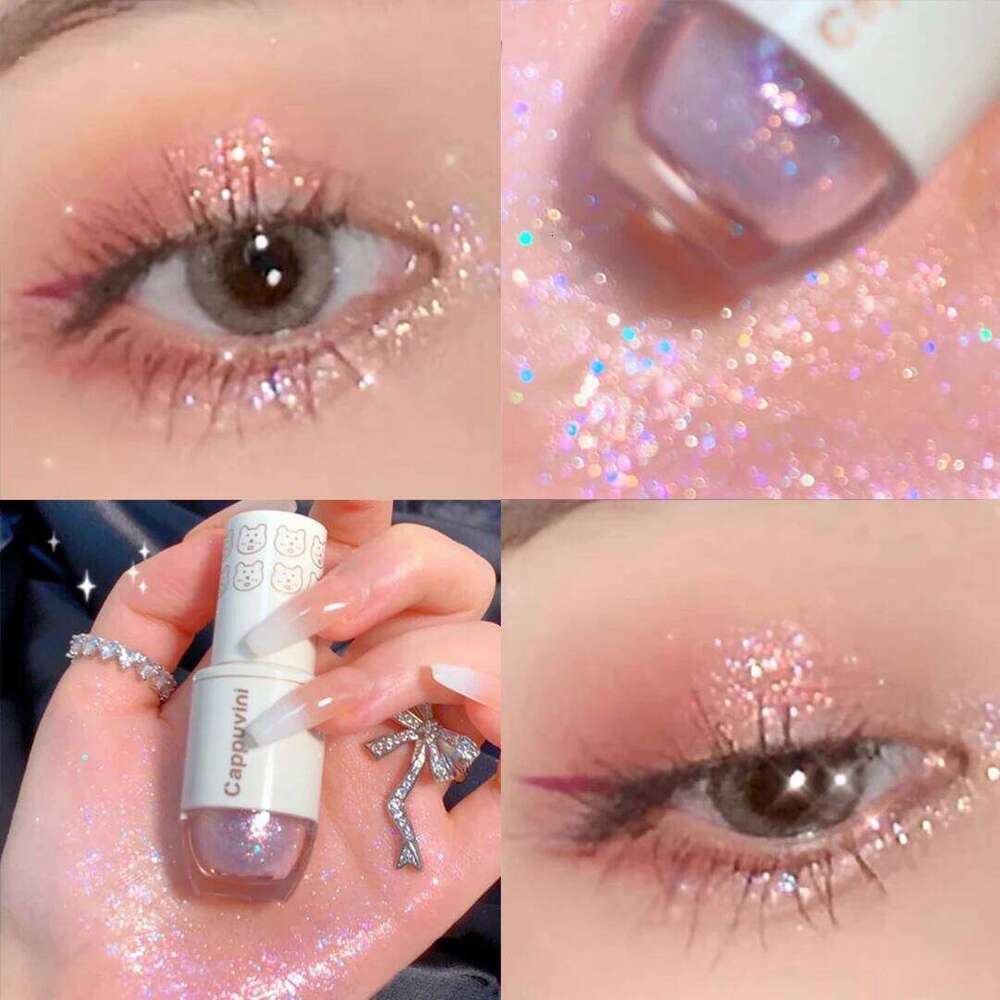 Starry Night Liquid Bear Bowling Glitter Mermaid Pearl Tears Waterproof Sweatproof Eyeshadow X250726