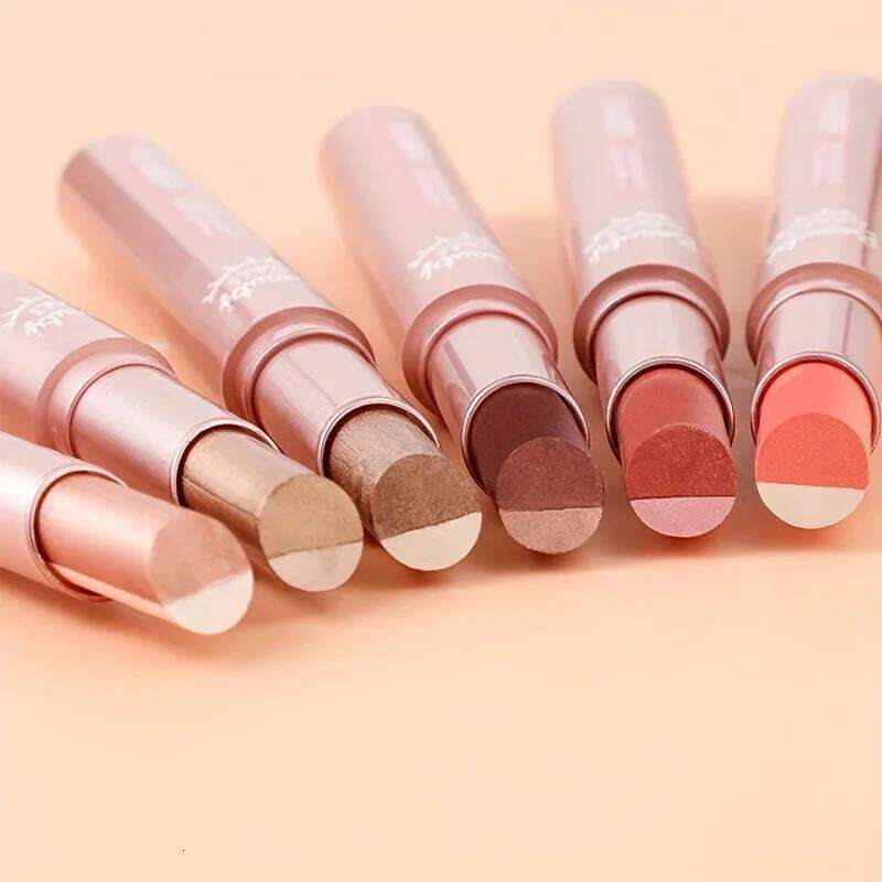 Waterproof Sweat-Proof Gradient Two-Color Pearlescent Fine Shiny Lazy Eye Shadow Pen for Easy Application X250726