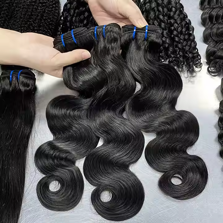 12A Vietnam Super Double Drawn Body Wave Hair Weaves Unprocessed Hair Extensions Natural Color 100g/bundle Double Wefts 3Bundles/lot